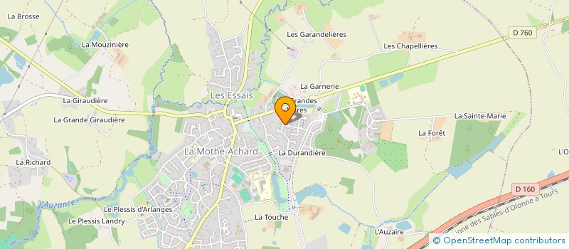 localisation de l'entreprise A.D.N. à LES ACHARDS