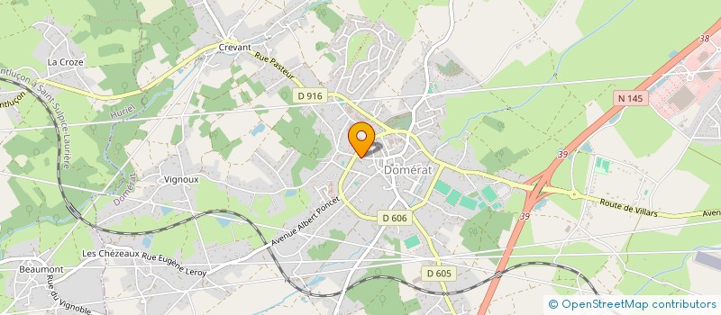 localisation de l'entreprise A.D.N. CONDUITE à DOMERAT
