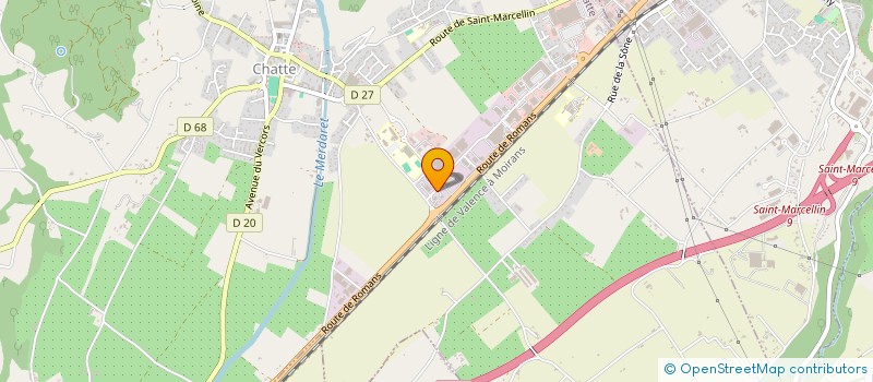 localisation de l'entreprise A.D.N. ENSEIGNES  CHATTE