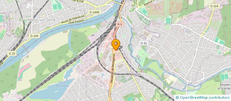 localisation de l'entreprise A D N NEGOCE  VILLENEUVE-SAINT-GEORGES