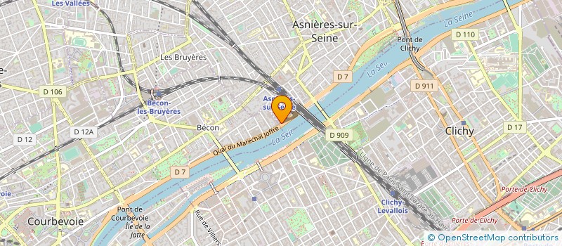 localisation de l'entreprise A.D.N SARL à ASNIERES-SUR-SEINE