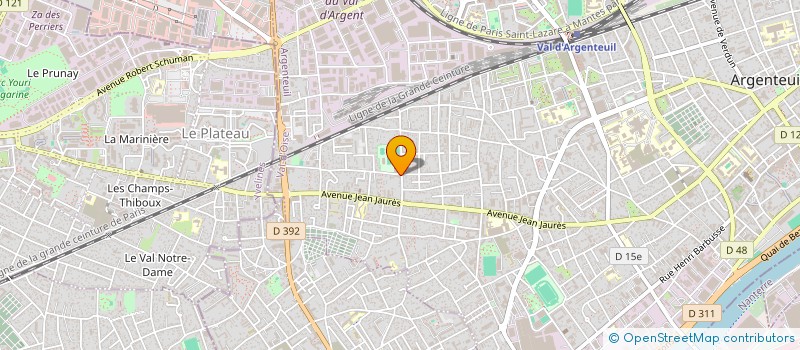 localisation de l'entreprise A.D.N. SERVICES S.A.R.L. à ARGENTEUIL