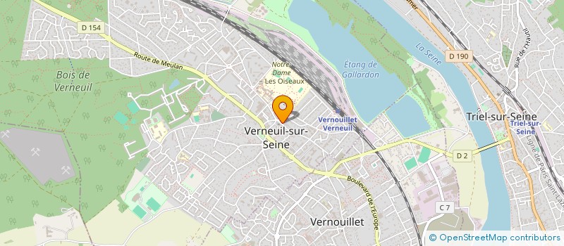 localisation de l'entreprise A. D. O. à VERNOUILLET
