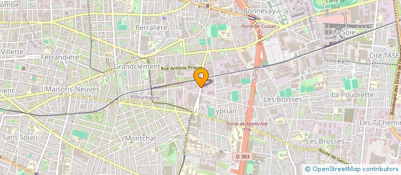 localisation de l'entreprise A.D.O  LYON