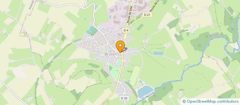 localisation de l'entreprise A.D.O.BE  BRULON