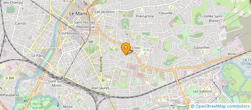localisation de l'entreprise A D O R A M U S (ASSOC DEVEL ORCH RES ART MUSIQ UNION SYMP) à LE MANS