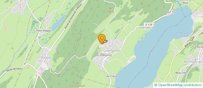 localisation de l'entreprise A.D. OPUS  LES GRANGETTES