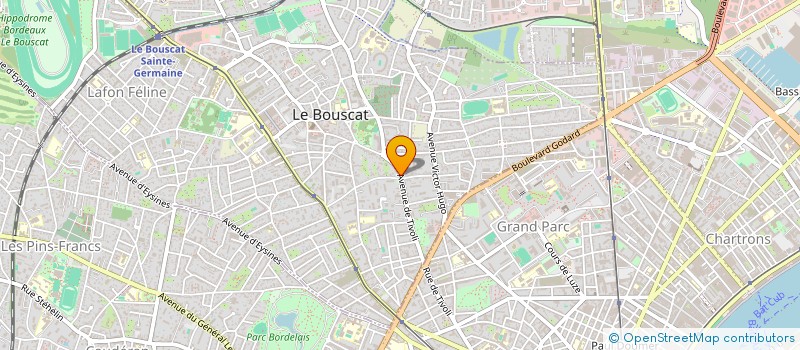 localisation de l'entreprise A.D. OSTEOPATHIE  LE BOUSCAT