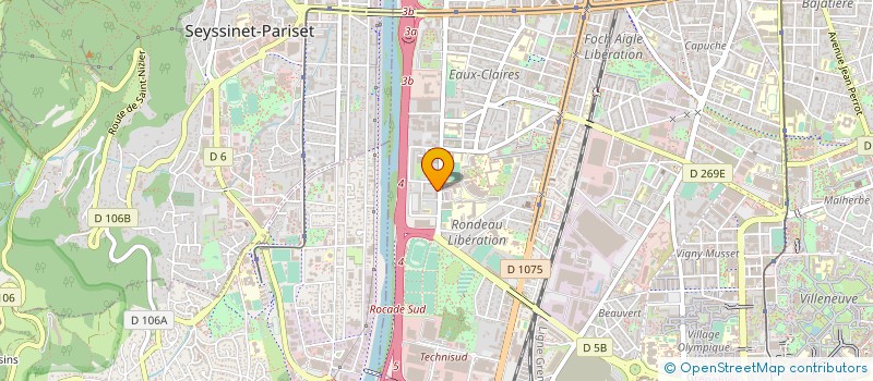 localisation de l'entreprise A.D.P à GRENOBLE