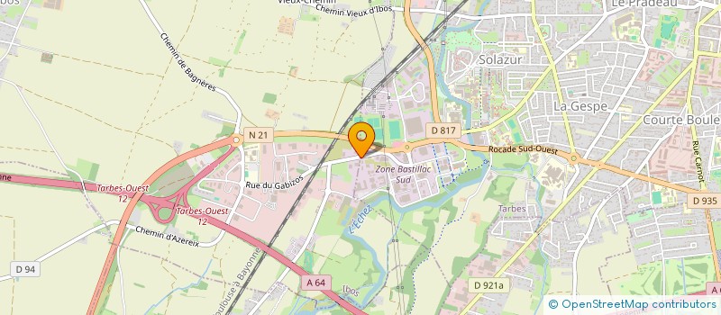 localisation de l'entreprise A D P  ATELIER DES PYRENEES  IBOS