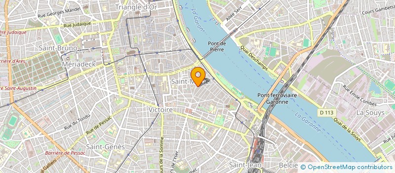 localisation de l'entreprise A.D.P CONSEIL  BORDEAUX