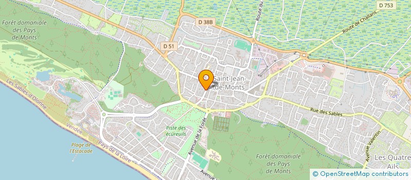 localisation de l'entreprise A.D.P.R.  SAINT-JEAN-DE-MONTS