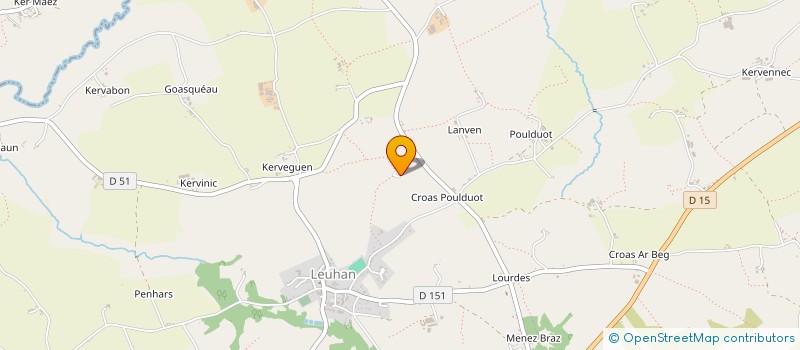 localisation de l'entreprise A D P S ARTISANS DECORAT PEINTRES SOLIER  LEUHAN