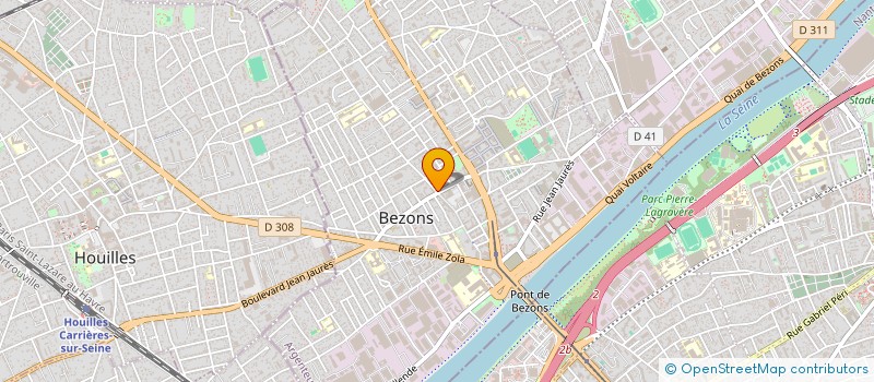 localisation de l'entreprise A D P V O ( ASSOC LOI 1901 )  BEZONS