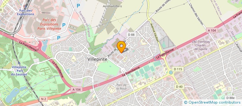 localisation de l'entreprise A&D PACK à SARCELLES