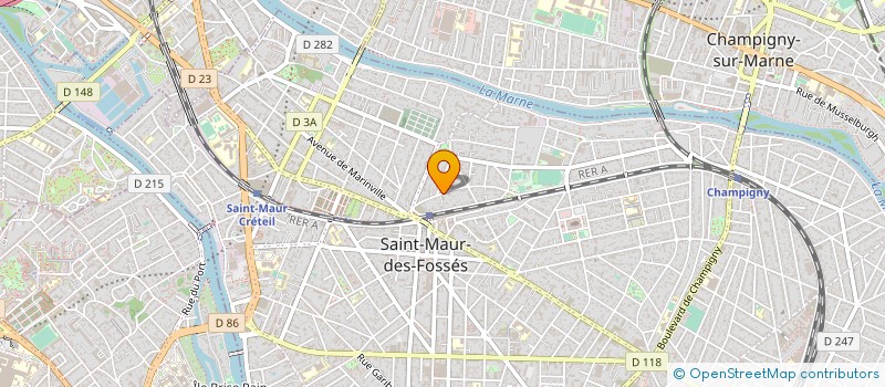 localisation de l'entreprise A & D PLOMBERIE à SAINT-MAUR-DES-FOSSES