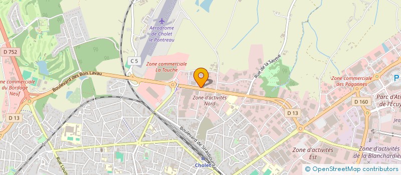 localisation de l'entreprise A D PRODUCTION à CHOLET