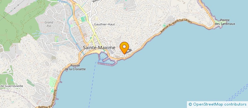 localisation de l'entreprise A.D. PROMOTION à SAINTE-MAXIME