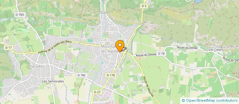 localisation de l'entreprise A.D.R  MAUSSANE-LES-ALPILLES