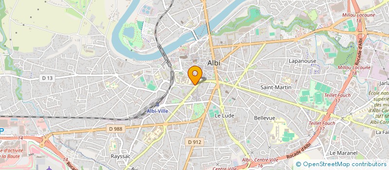 localisation de l'entreprise A.D.R.E.C.  ALBI