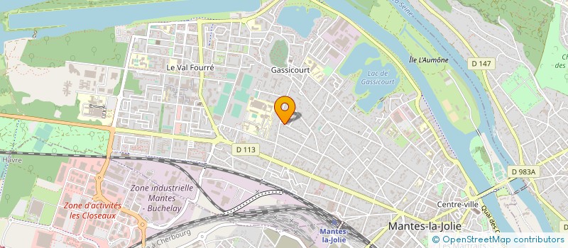 localisation de l'entreprise A.D.R.E.S.S.E.  MANTES-LA-JOLIE