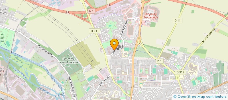 localisation de l'entreprise A.D.R.I.  AMIENS