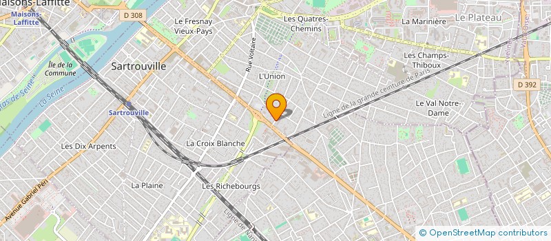 localisation de l'entreprise A.D.R THE KANE  SARTROUVILLE