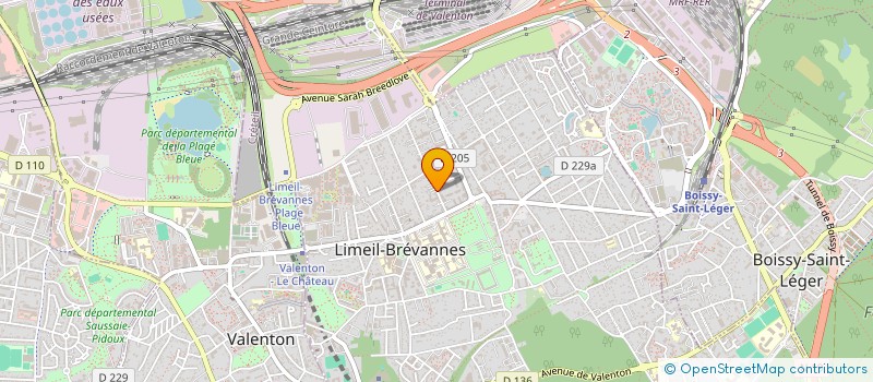localisation de l'entreprise A.D REPAR à LIMEIL-BREVANNES