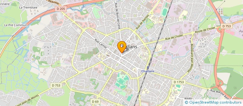 localisation de l'entreprise A.D RESTAURATION à CHALLANS