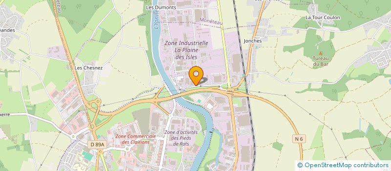 localisation de l'entreprise A D S à AUXERRE