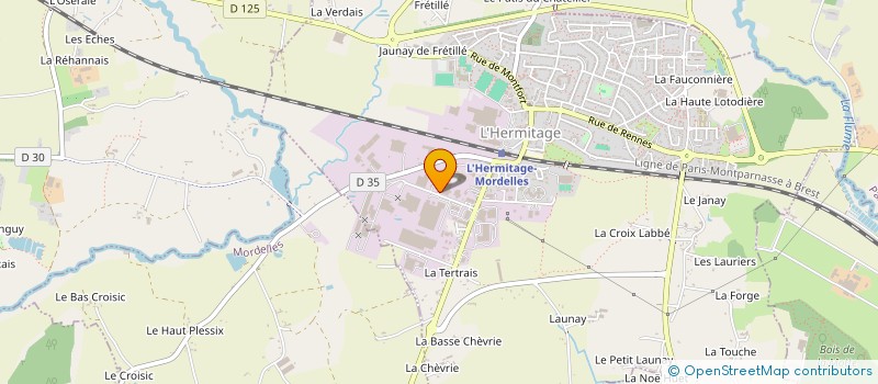 localisation de l'entreprise A.D.S.  L'HERMITAGE