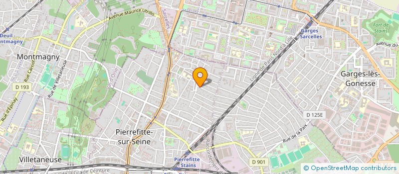 localisation de l'entreprise A D S à LA COURNEUVE