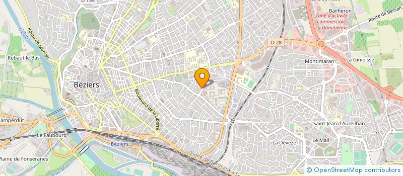 localisation de l'entreprise A.D.S.F. à BEZIERS