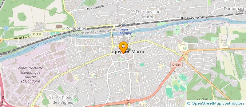 localisation de l'entreprise A.D.S LAGNY  LAGNY-SUR-MARNE