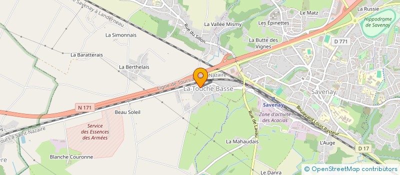 localisation de l'entreprise A D S R à LA CHAPELLE-LAUNAY