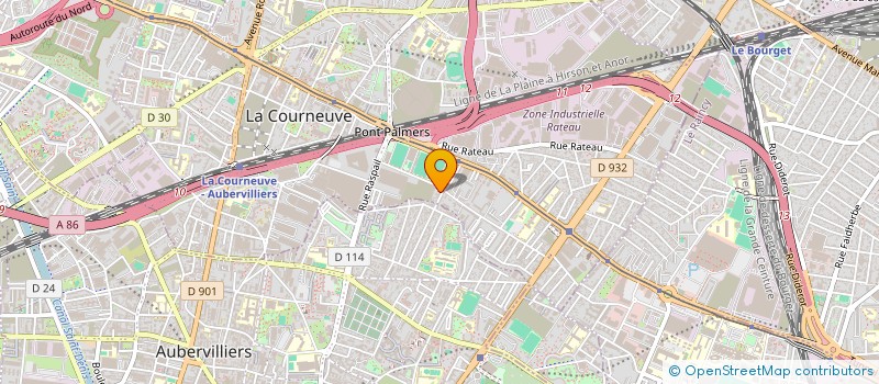 localisation de l'entreprise A.D.S.R. à LA COURNEUVE