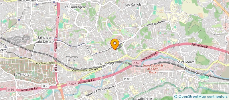 localisation de l'entreprise A&D SARL à MARSEILLE