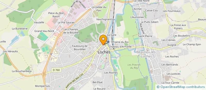 localisation de l'entreprise A.D.SECURITE  LOCHES