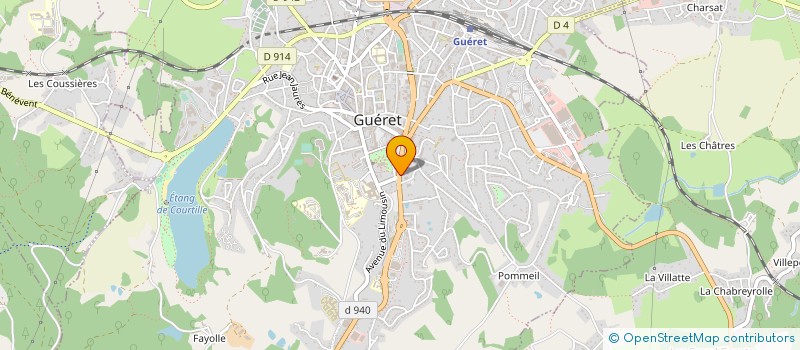 localisation de l'entreprise A & D SERENITE à GUERET