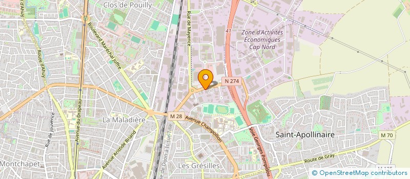 localisation de l'entreprise A D SERVICES à DIJON