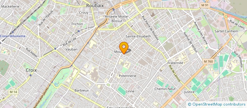 localisation de l'entreprise A-D SERVICES  ROUBAIX