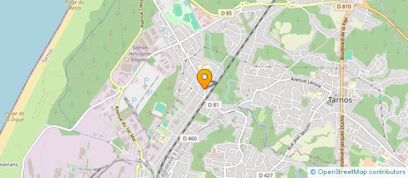 localisation de l'entreprise A.D.SERVICES  TARNOS