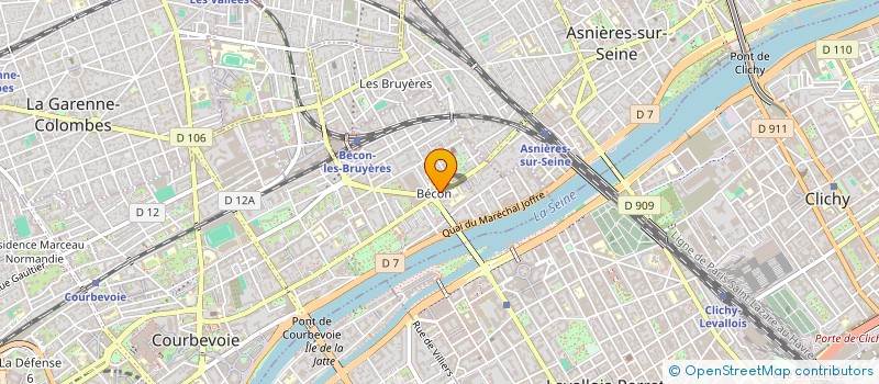 localisation de l'entreprise A.D.T BAT à COURBEVOIE
