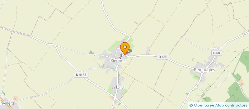 localisation de l'entreprise A.D.TOITURE à PIENNES-ONVILLERS
