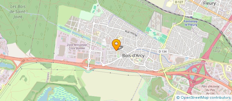 localisation de l'entreprise A.D. TRANSPORTS  BOIS-D'ARCY