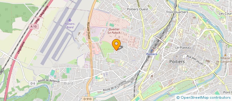 localisation de l'entreprise A&D TRANSPORTS  POITIERS