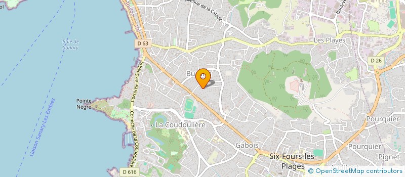 localisation de l'entreprise A.D.U.M (ASSOCIATION DRACENOISE POUR LES URGENCES MEDICALES) à SIX-FOURS-LES-PLAGES