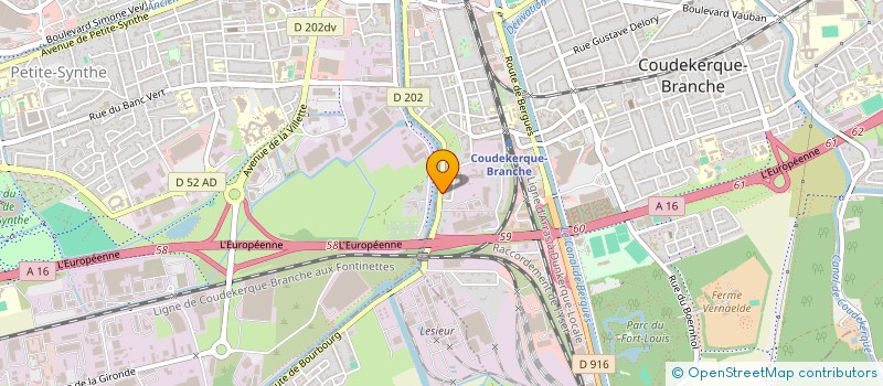 localisation de l'entreprise A.D.V.A.C.C.G.T. LESIEUR  COUDEKERQUE-BRANCHE