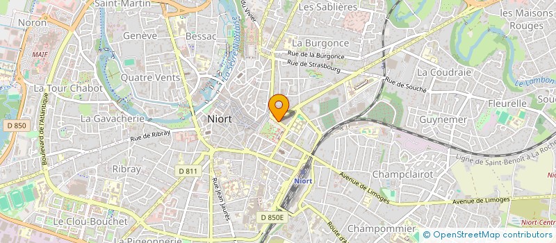 localisation de l'entreprise A.D.V DEUX SEVRES à NIORT