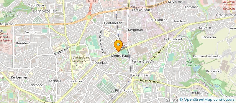 localisation de l'entreprise A.D.V. FERMETURES  BREST